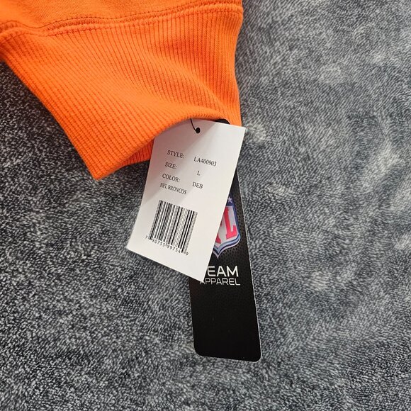 NFL Denver Broncos team apparel full zip hoody mens Large embordered spell out - Picture 4 of 12